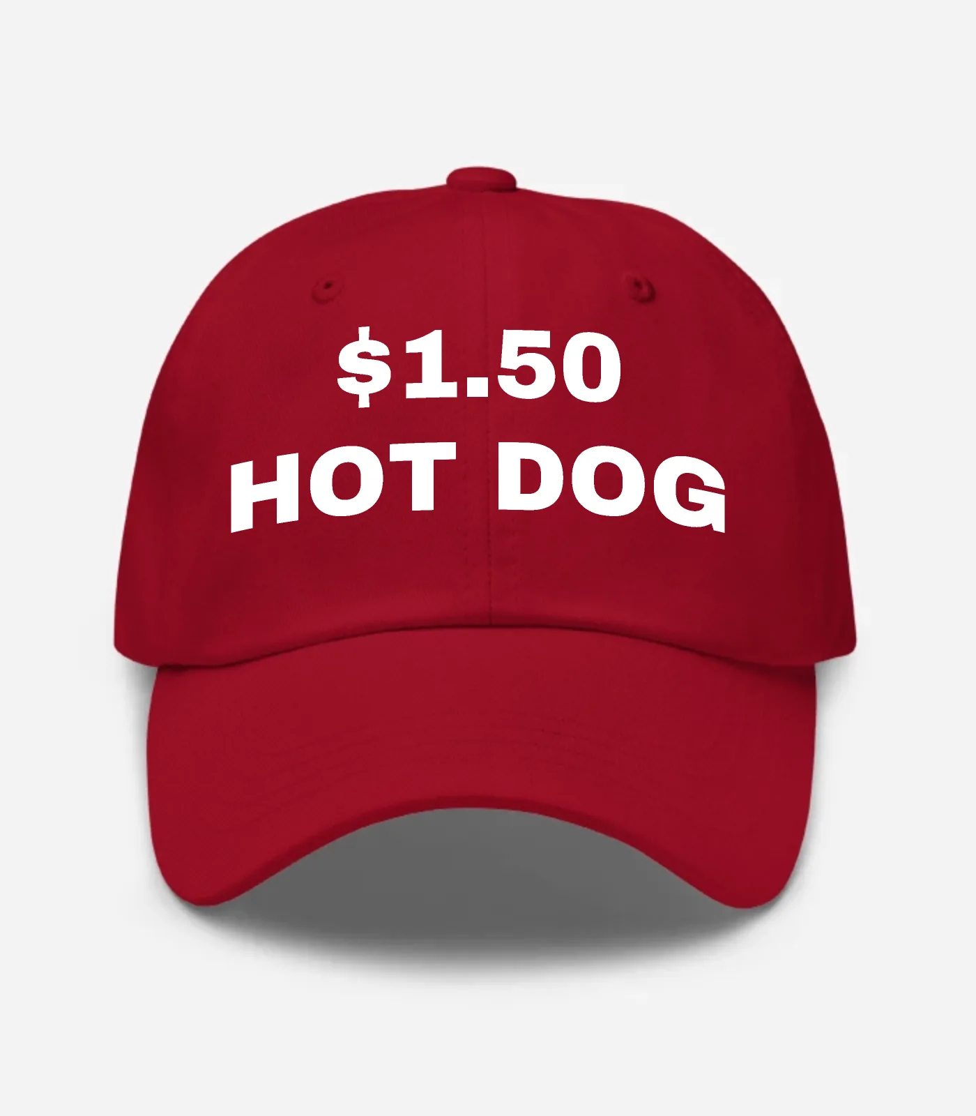$1.50 Hot Dog Hat - Cranberry