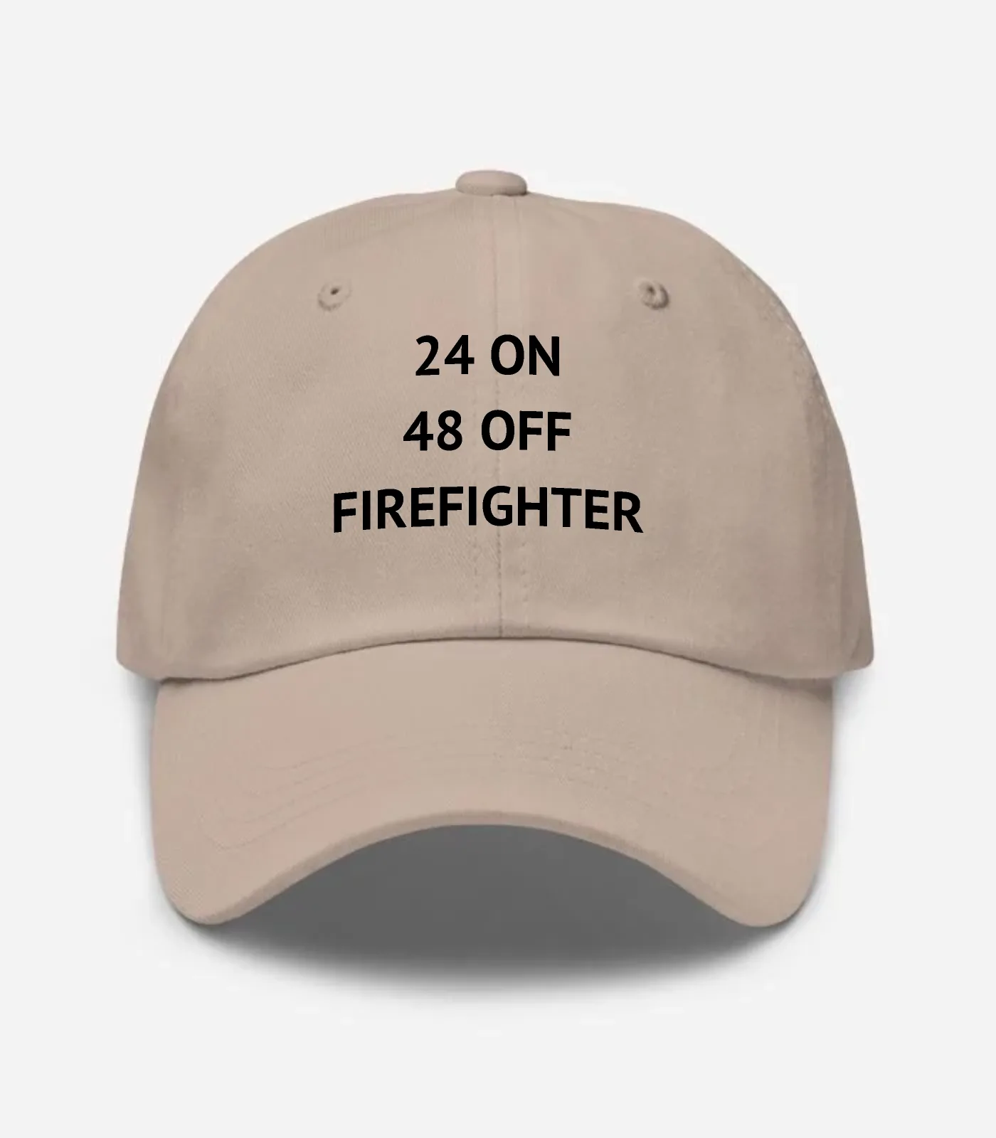24 On 48 Off Firefighter Hat - Stone