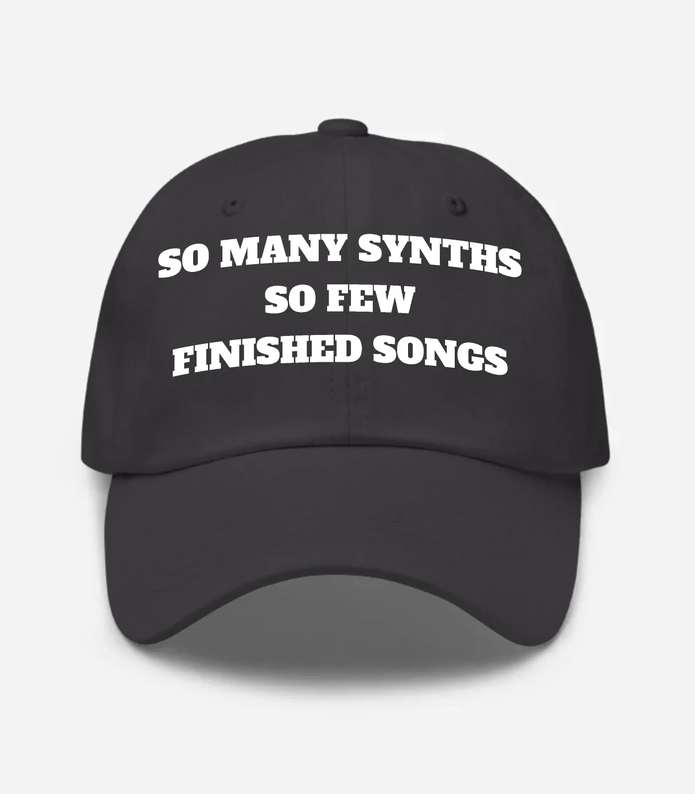 So Many Synths So Few Finished Songs Hat - Dark Grey