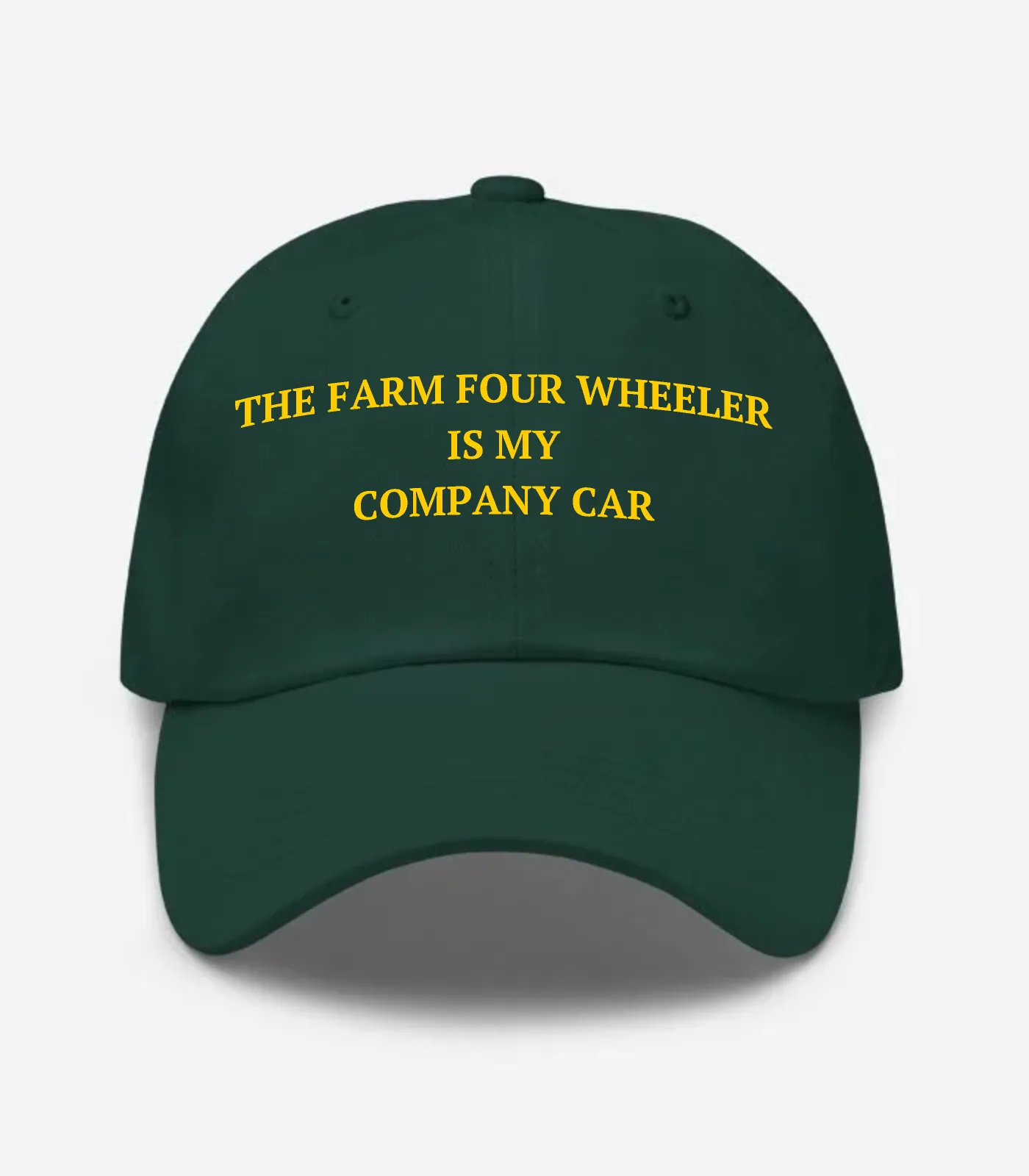 The Farm Four Wheeler Is My Company Car Hat - Spruce