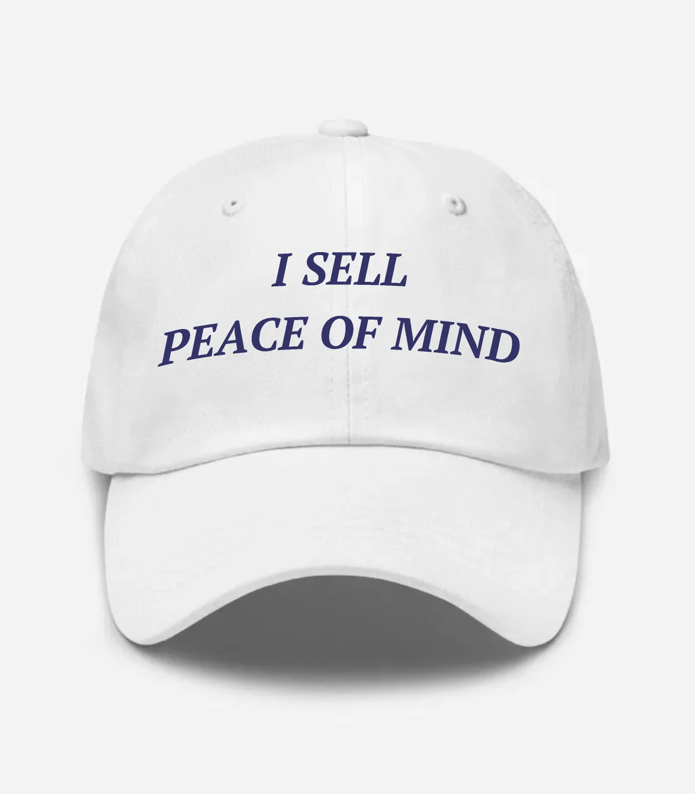 I Sell Peace Of Mind Hat - White