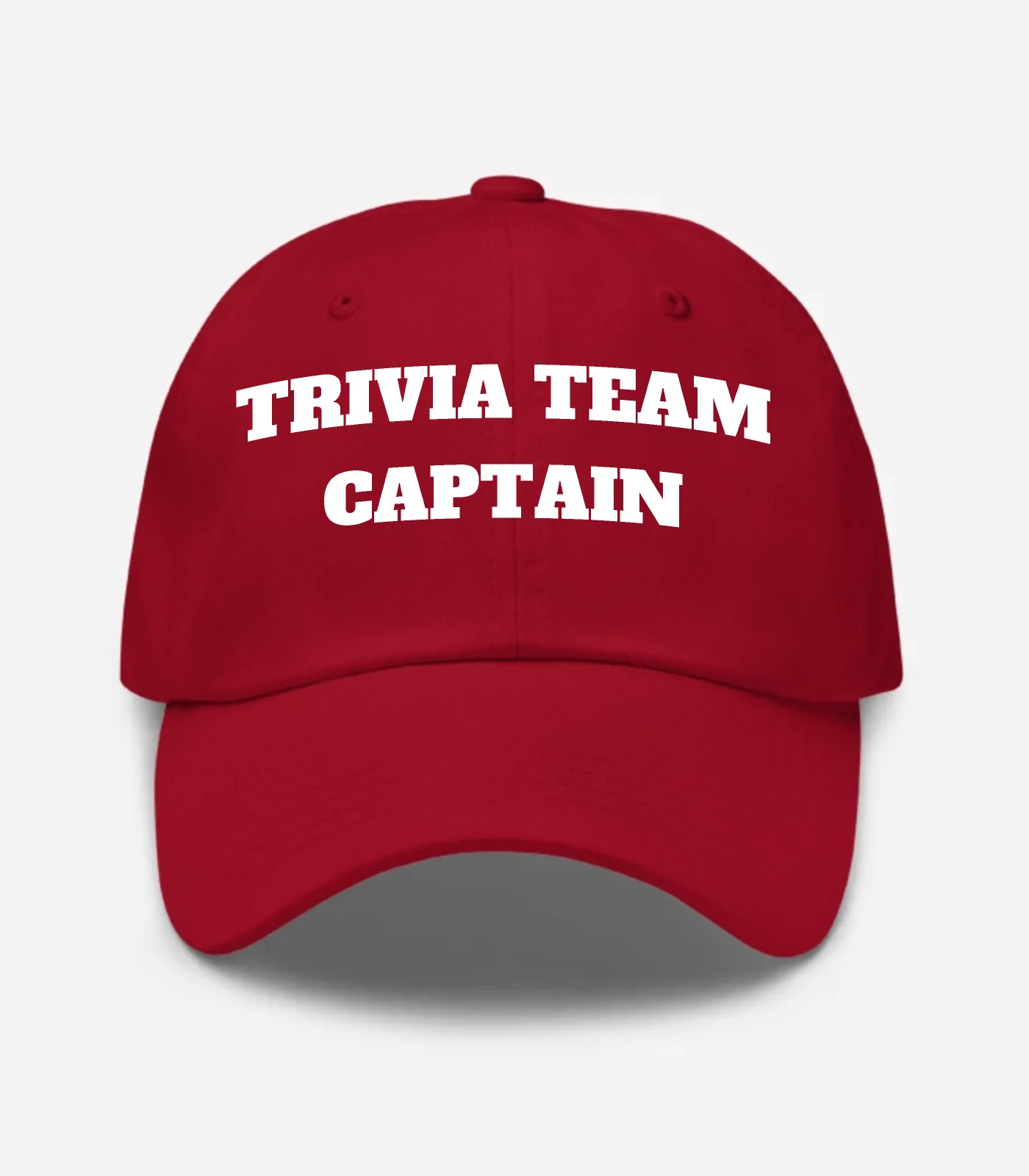 Trivia Team Captain Hat - Cranberry