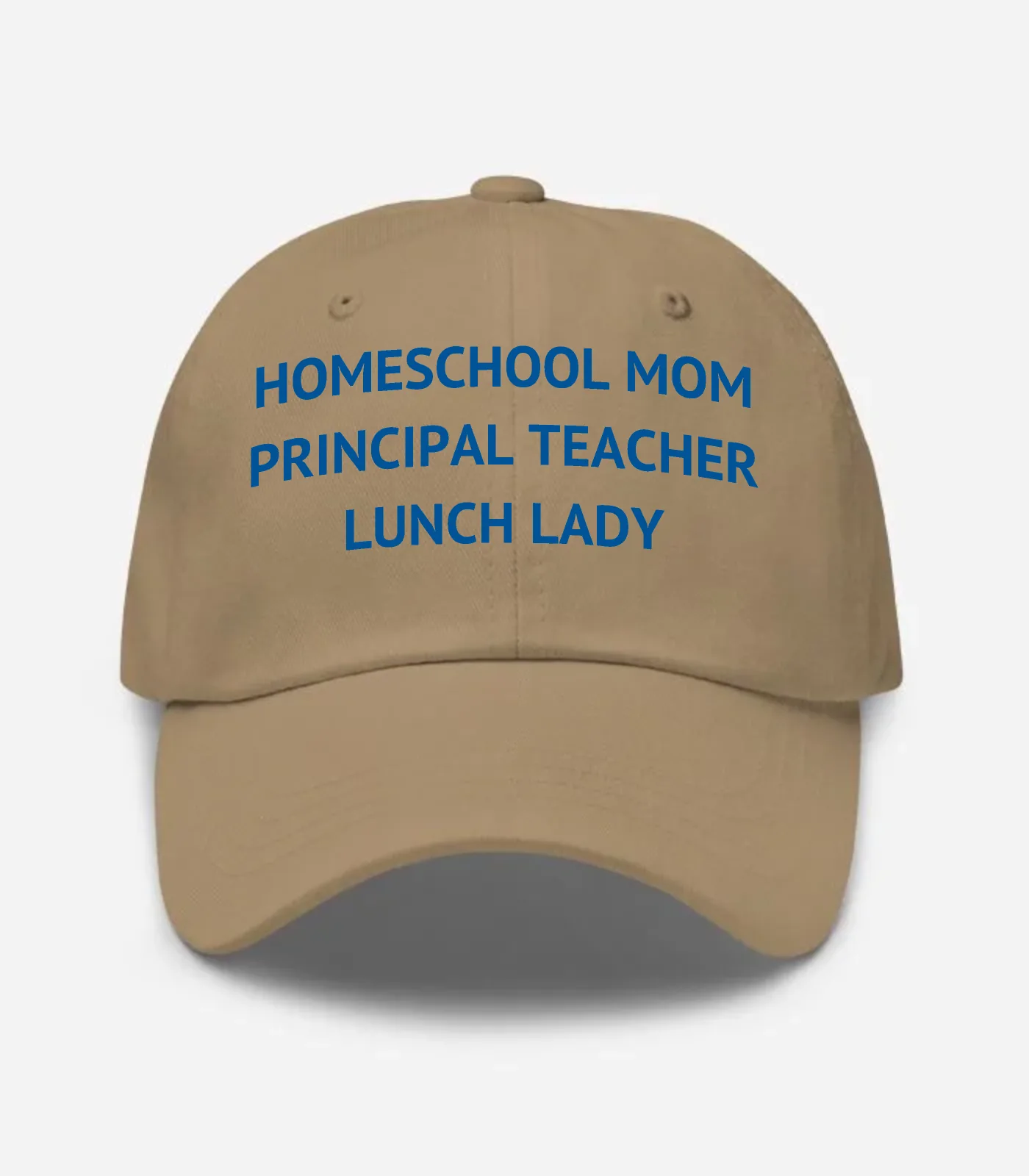 Homeschool Mom Principal Teacher Lunch Lady Hat - Khaki