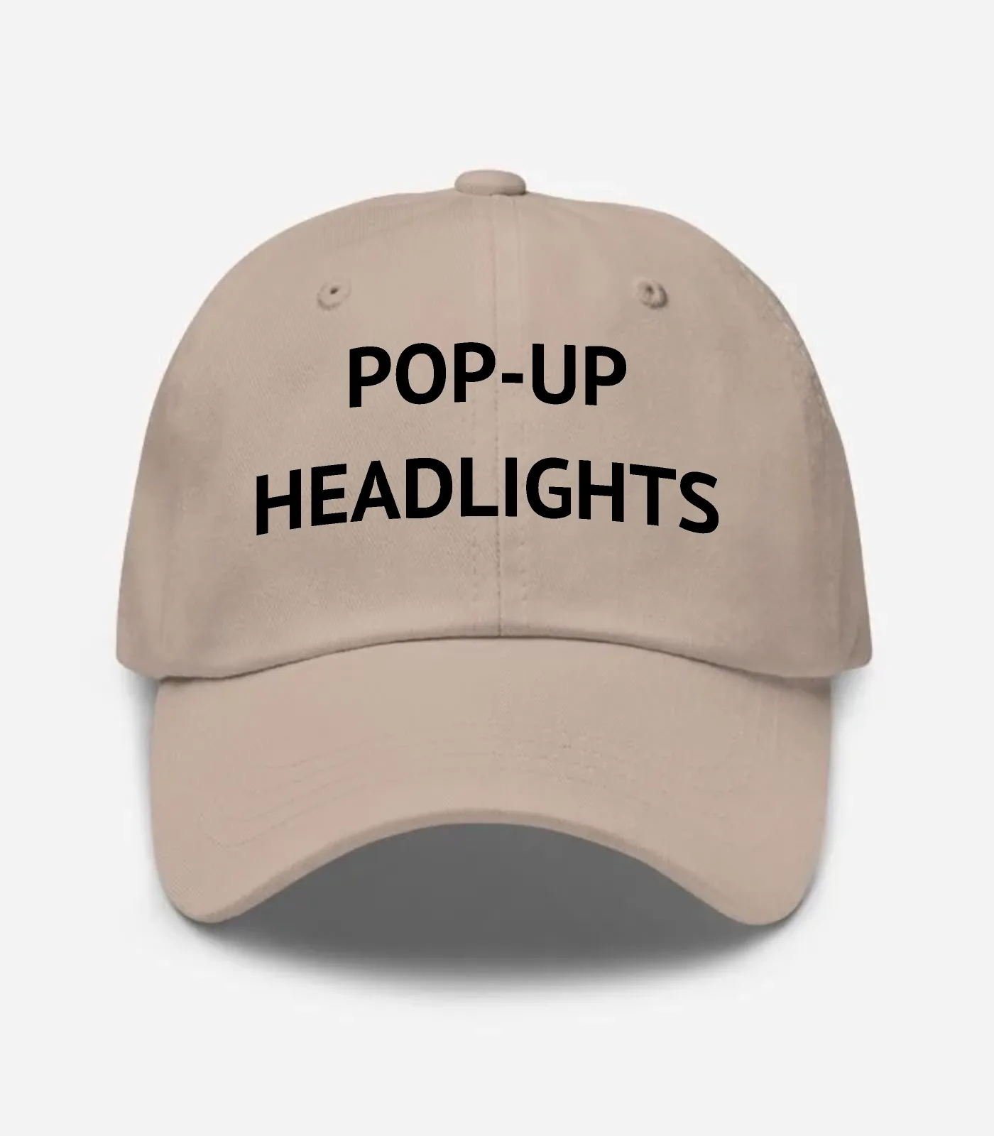 Pop-up Headlights Hat - Stone