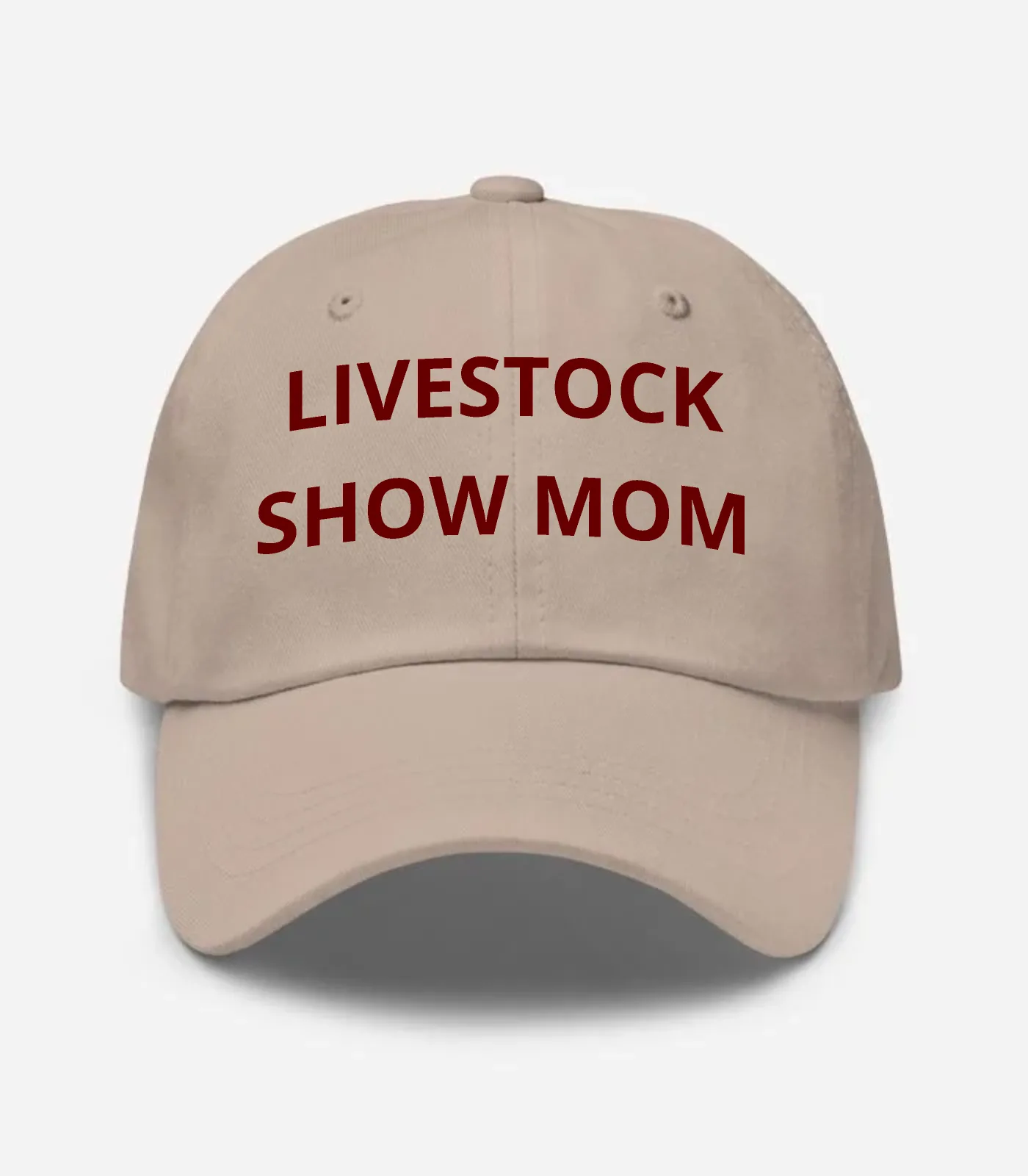 Livestock Show Mom Hat - Stone