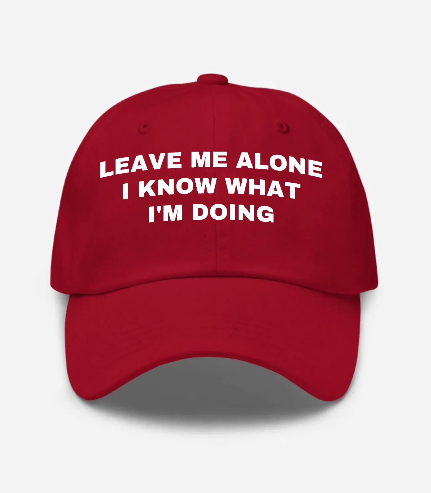 Leave Me Alone I Know What ... Hat - Cranberry