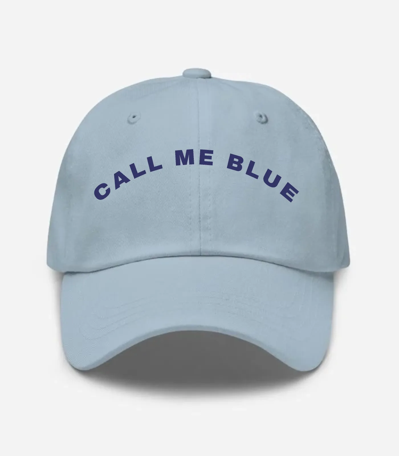 Call Me Blue Arched Hat - Light Blue