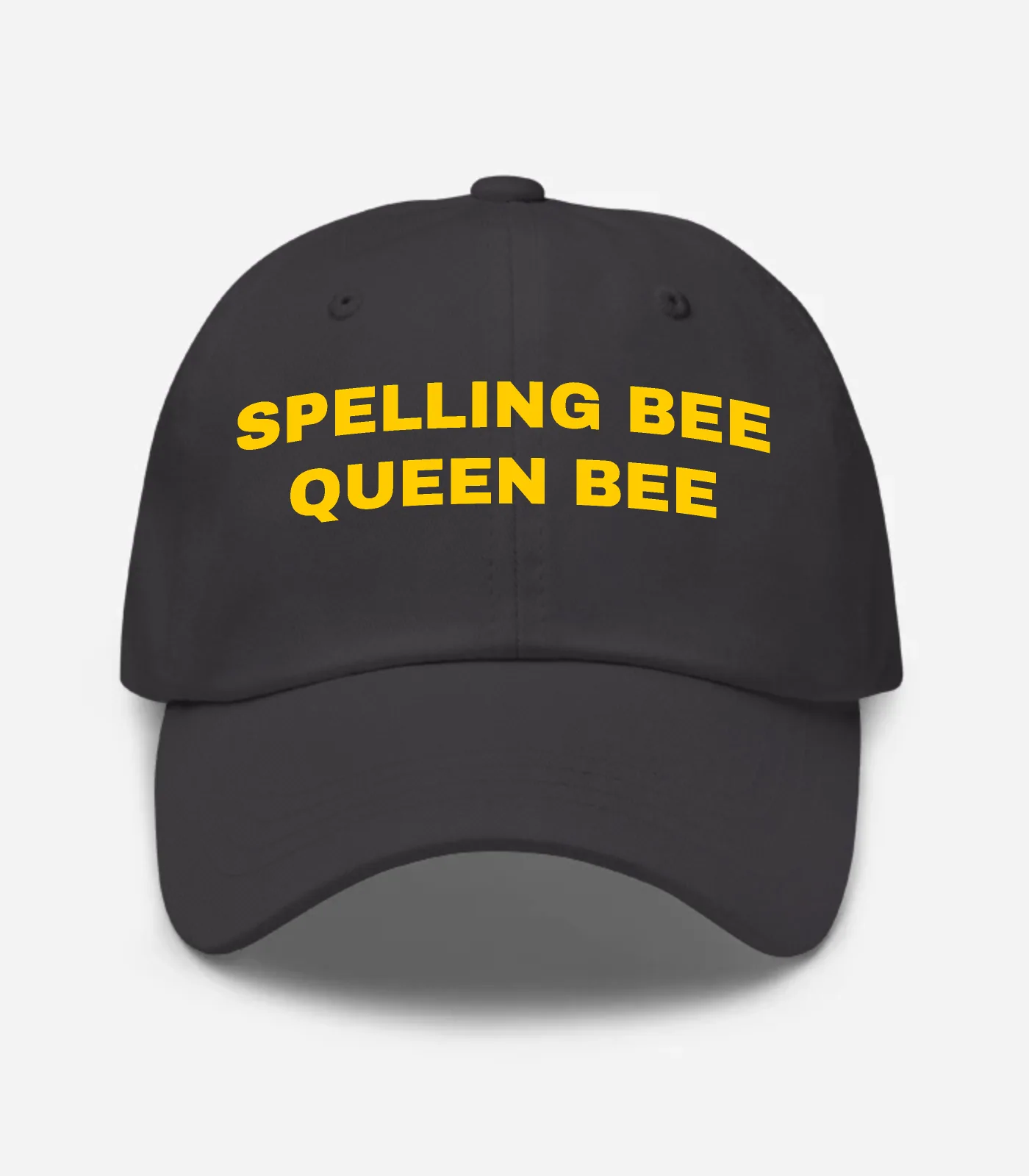Spelling Bee Queen Bee Hat - Dark Grey