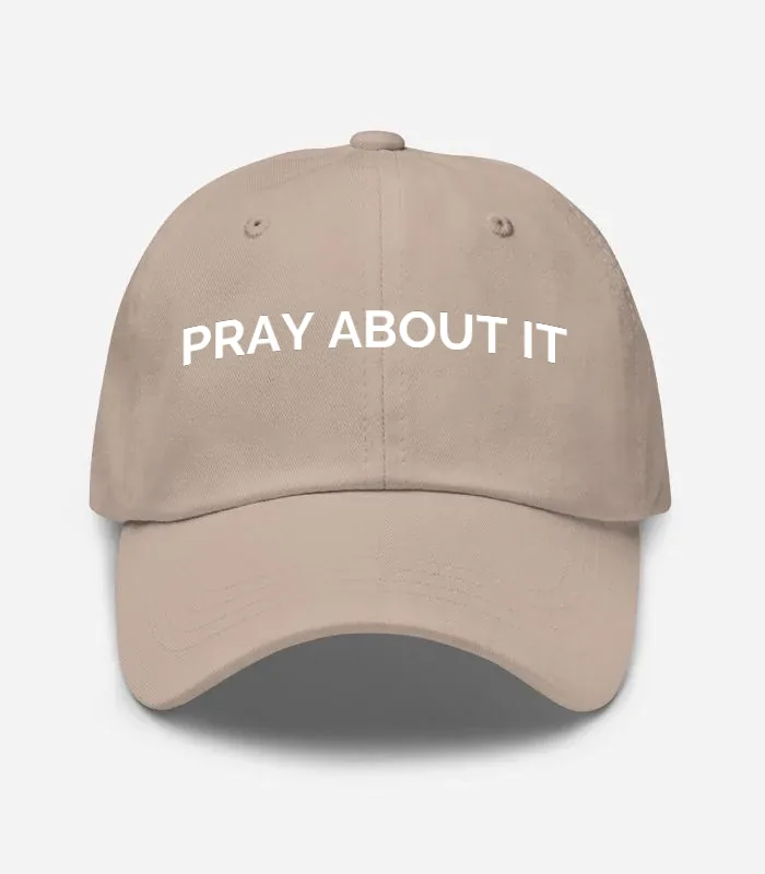 Pray About It Hat - Stone