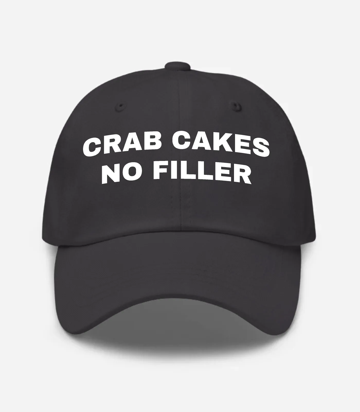 Crab Cakes No Filler Hat - Dark Grey