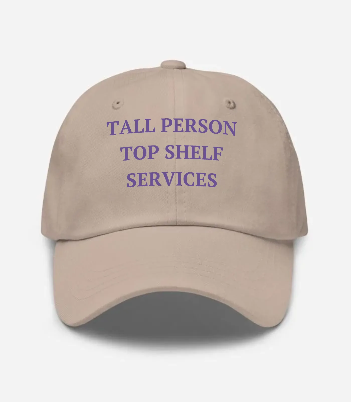 Tall Person Top Shelf Services Hat - Stone