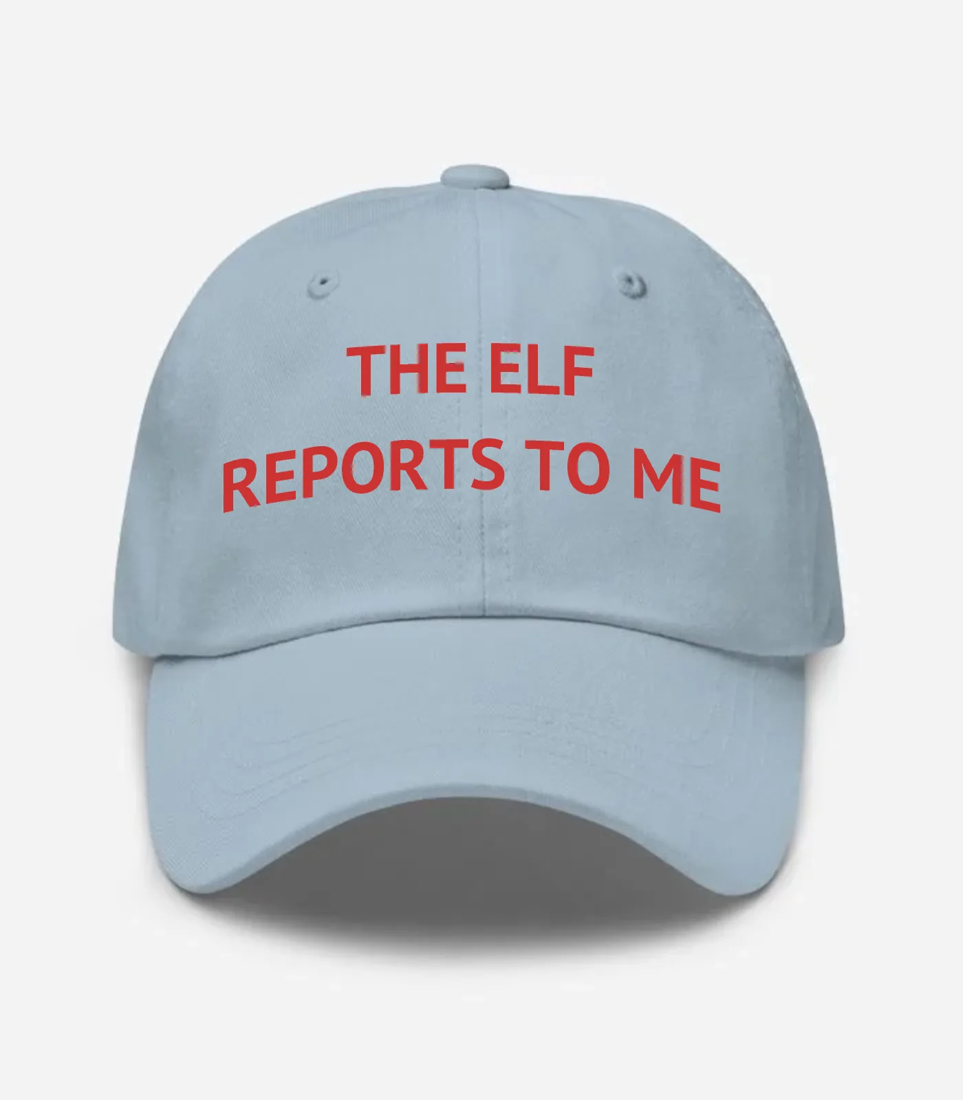 The Elf Reports To Me Hat - Light Blue