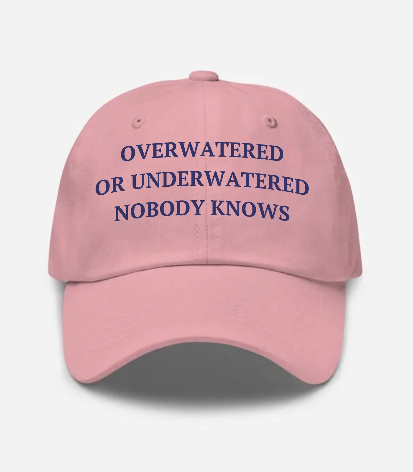Overwatered Or Underwatered Nobody Knows Hat - Pink