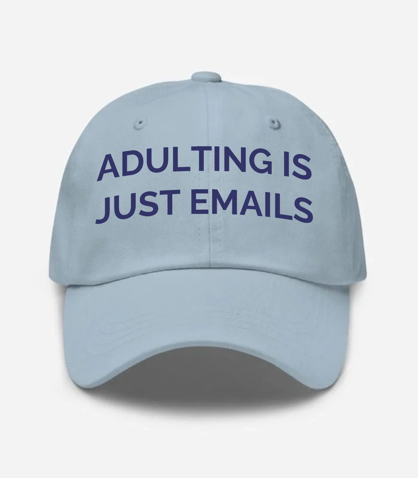 Adulting Is Just Emails Hat - Light Blue