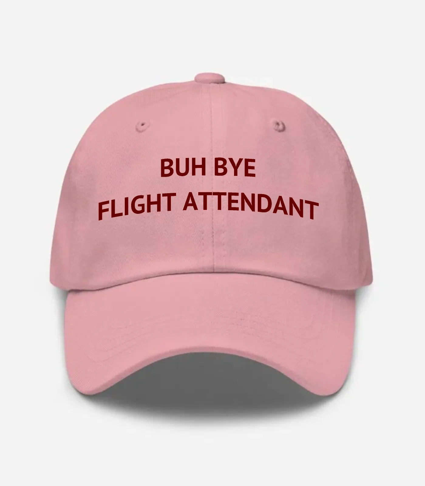 Buh Bye Flight Attendant Hat - Pink