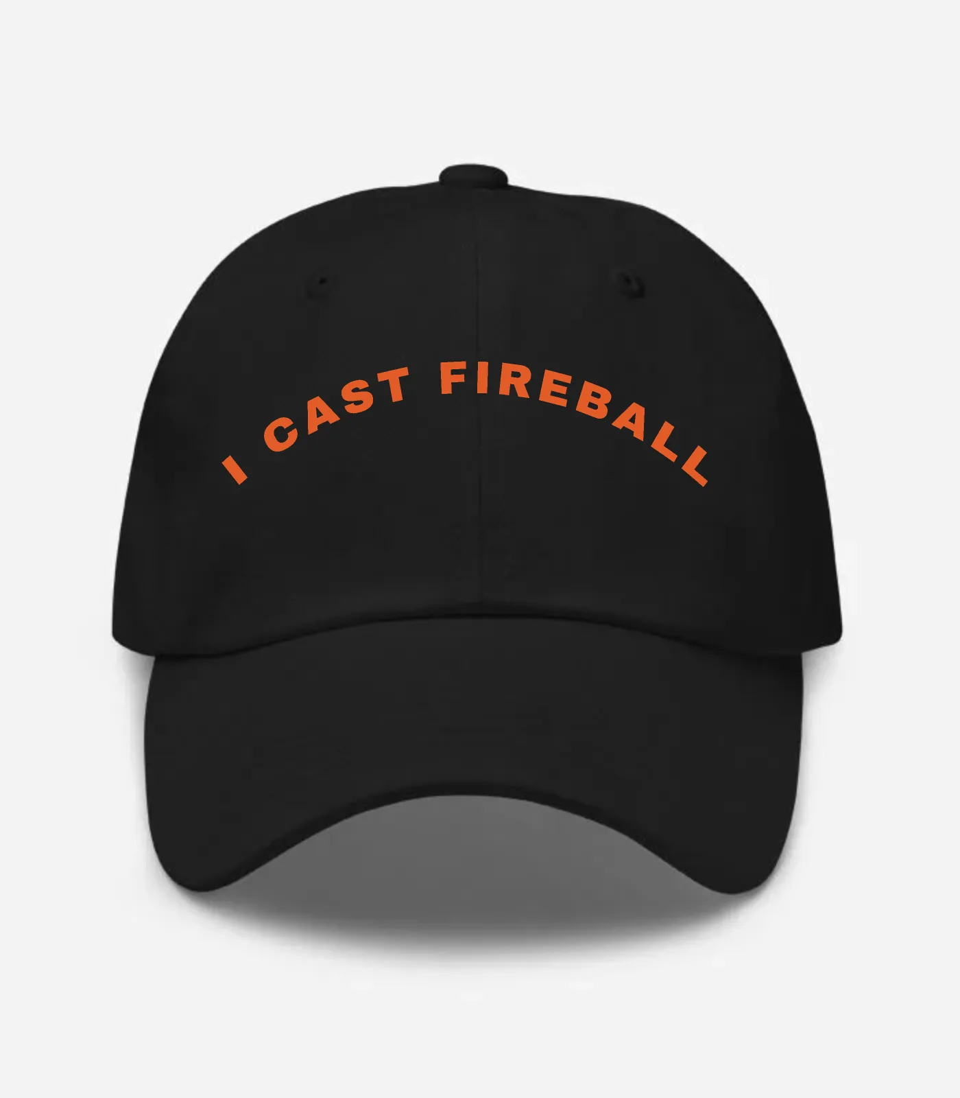 I Cast Fireball Arched Hat - Black