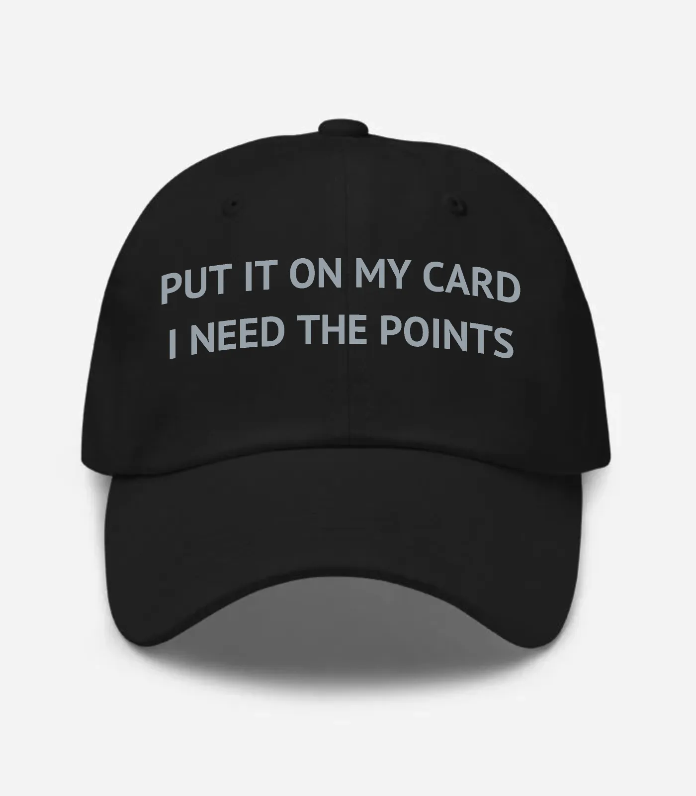 Put It On My Card I Need The Points Hat - Black