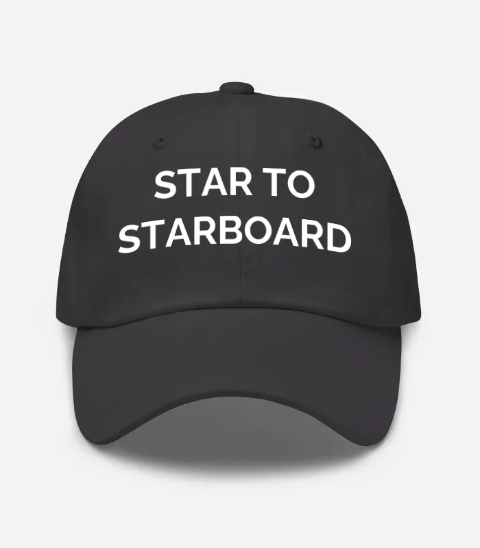 Star To\nstarboard Hat - Dark Grey