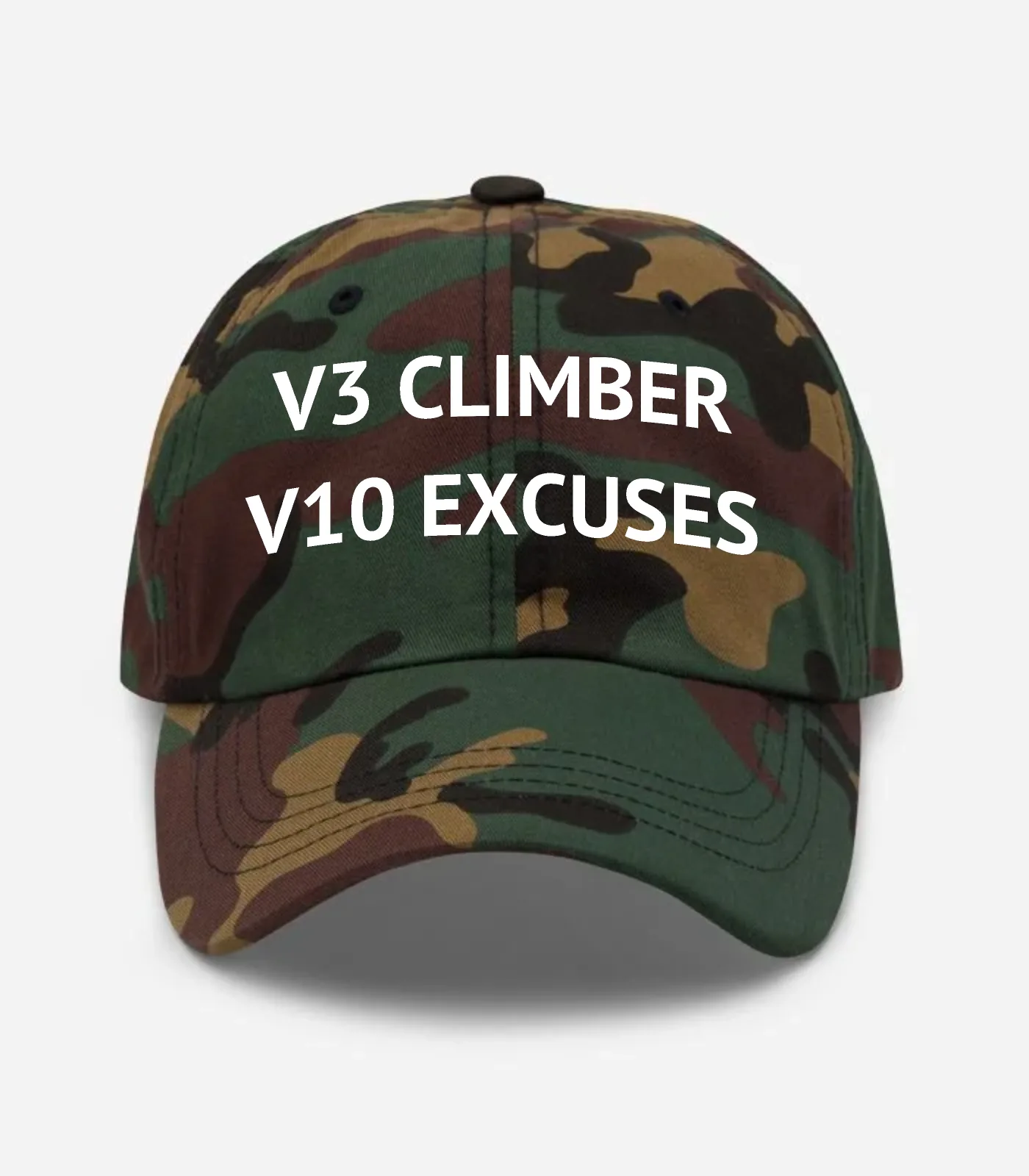 V3 Climber V10 Excuses Hat - Green Camo