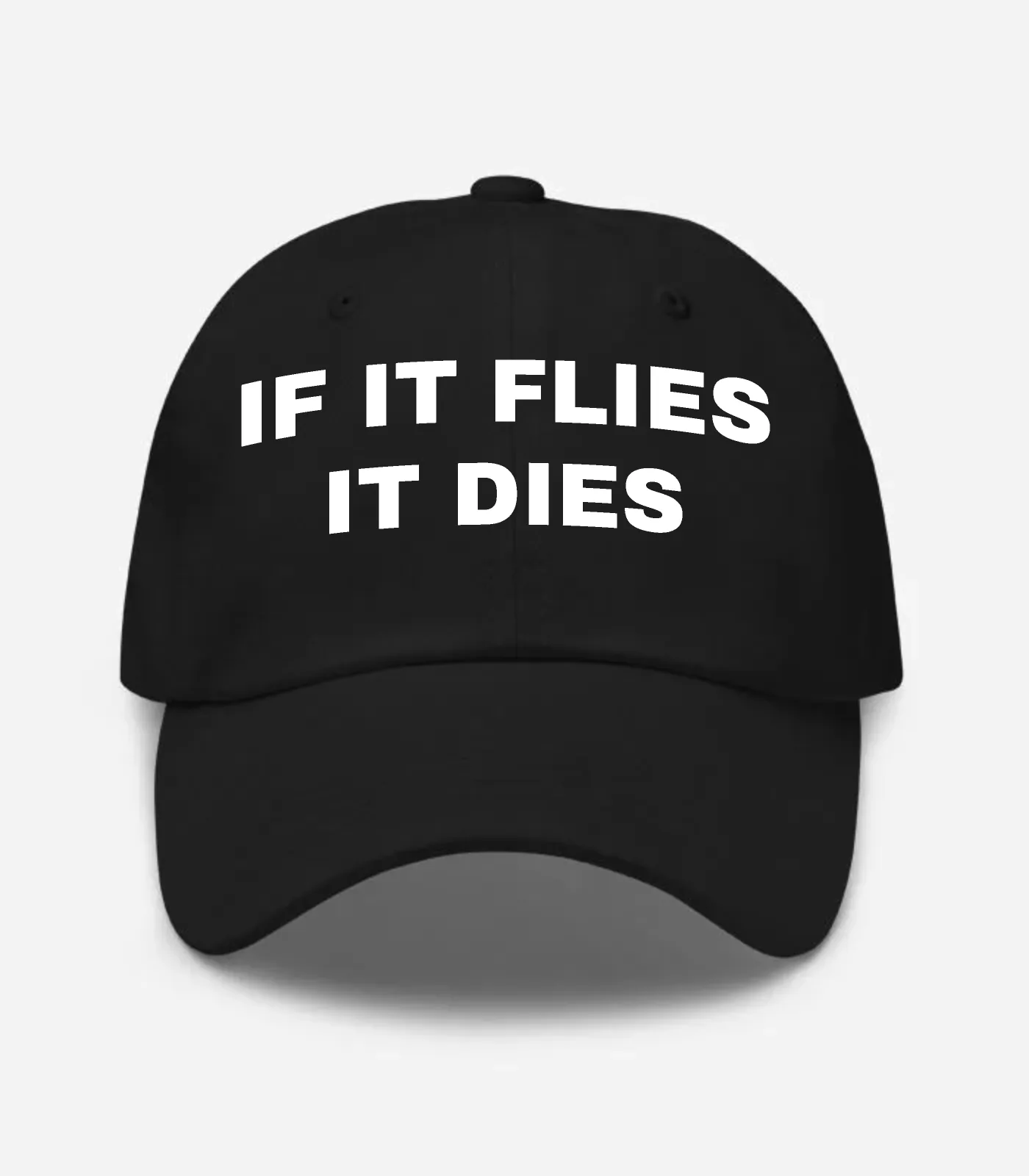 If It Flies It Dies Hat - Black