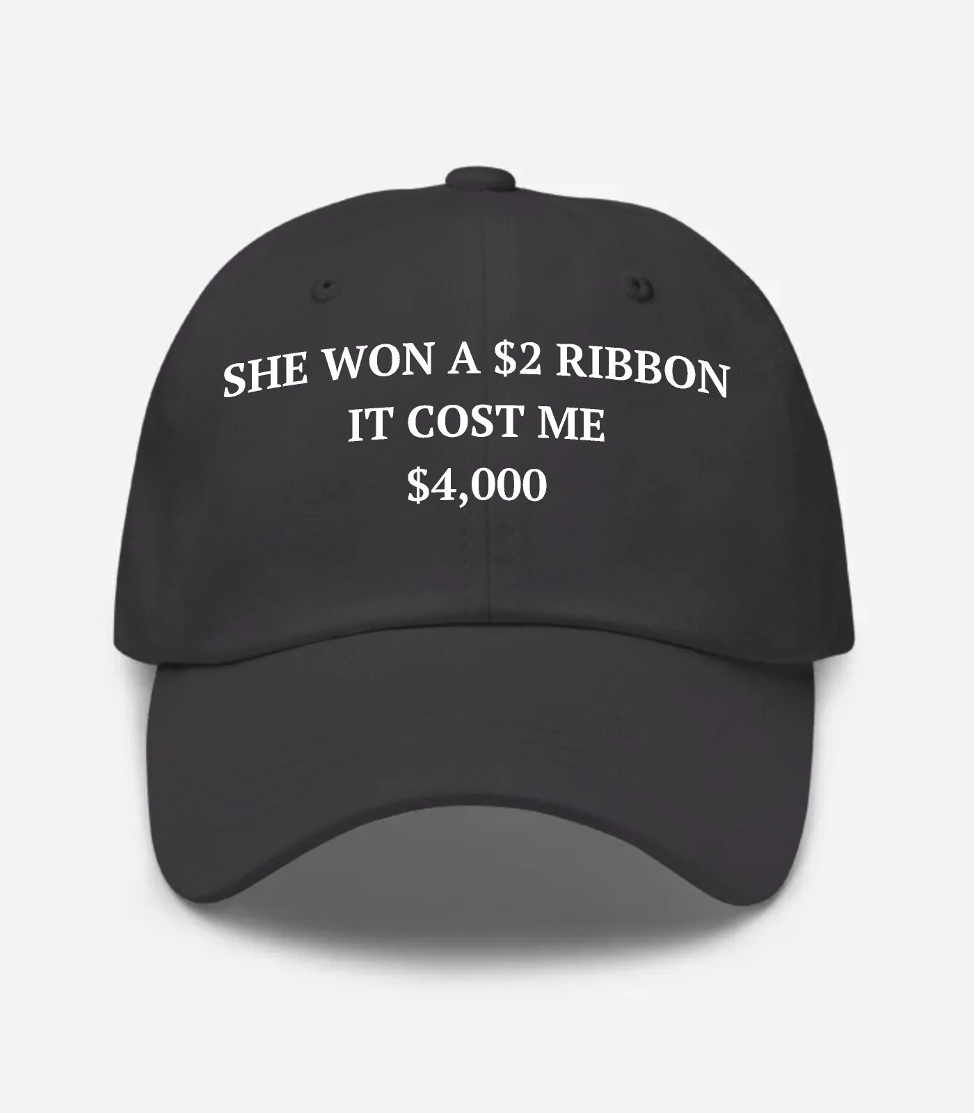 She Won A $2 Ribbon It Cost Me $4,000 Hat - Dark Grey