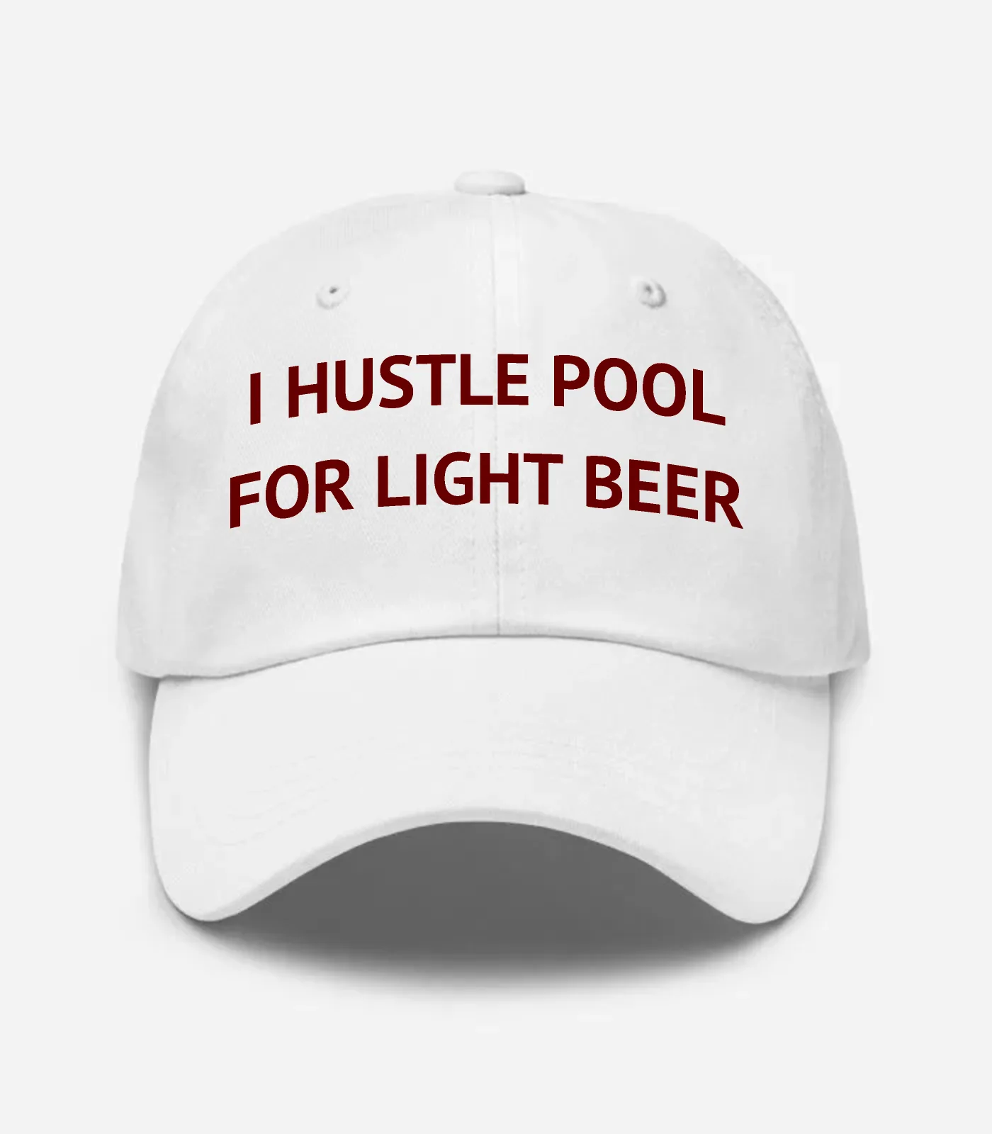I Hustle Pool For Light Beer Hat