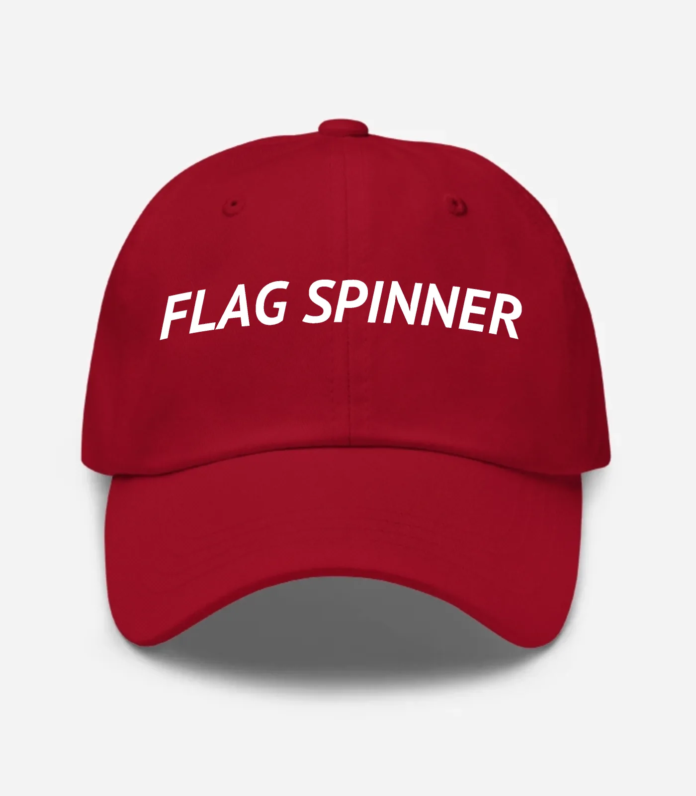 Flag Spinner Hat - Cranberry