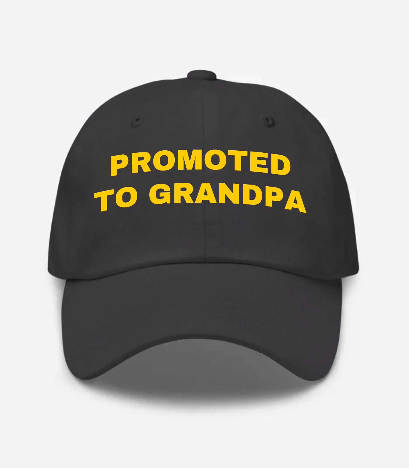 Promoted To Grandpa Hat - Dark Grey