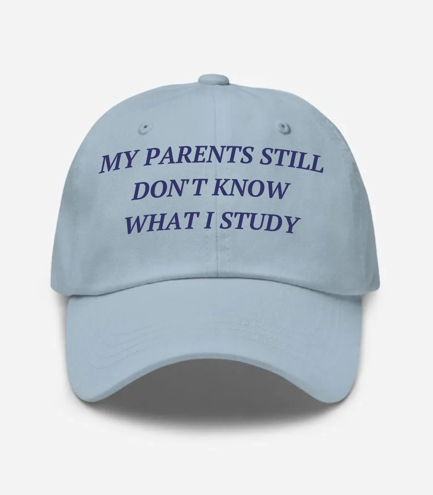 My Parents Still Don't Know What I Study Hat - Light Blue
