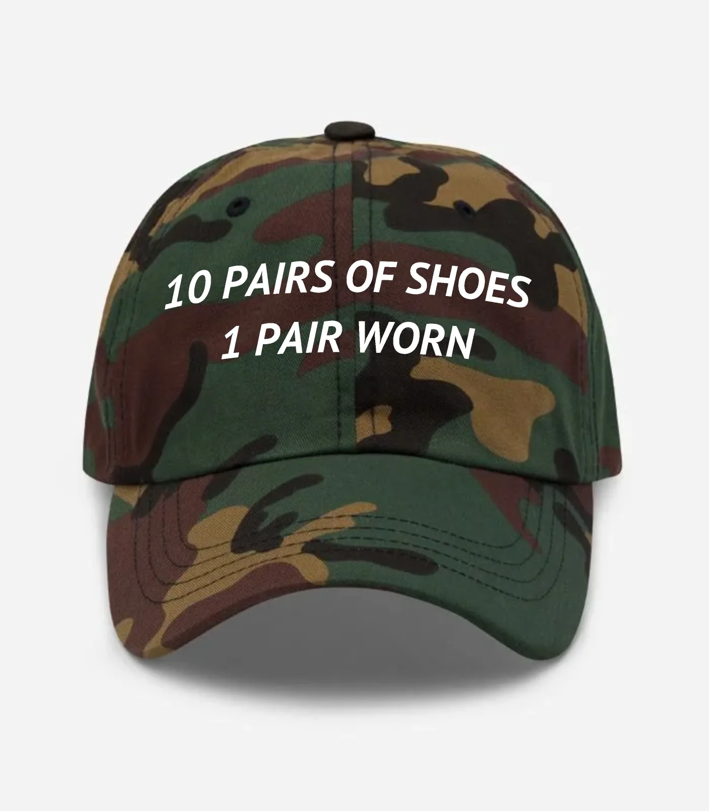 10 Pairs Of Shoes 1 Pair Worn Hat - Green Camo