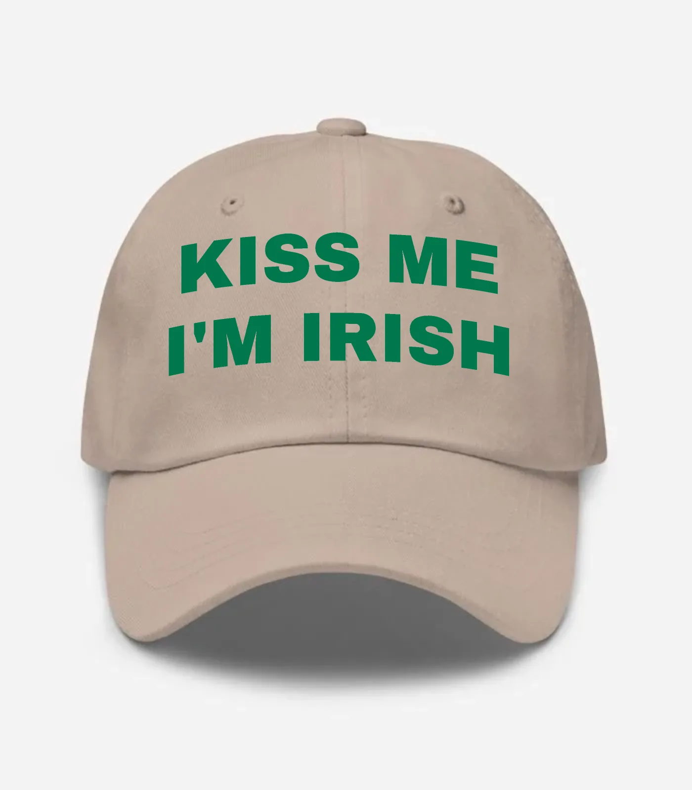 Kiss Me I'm Irish Hat - Stone