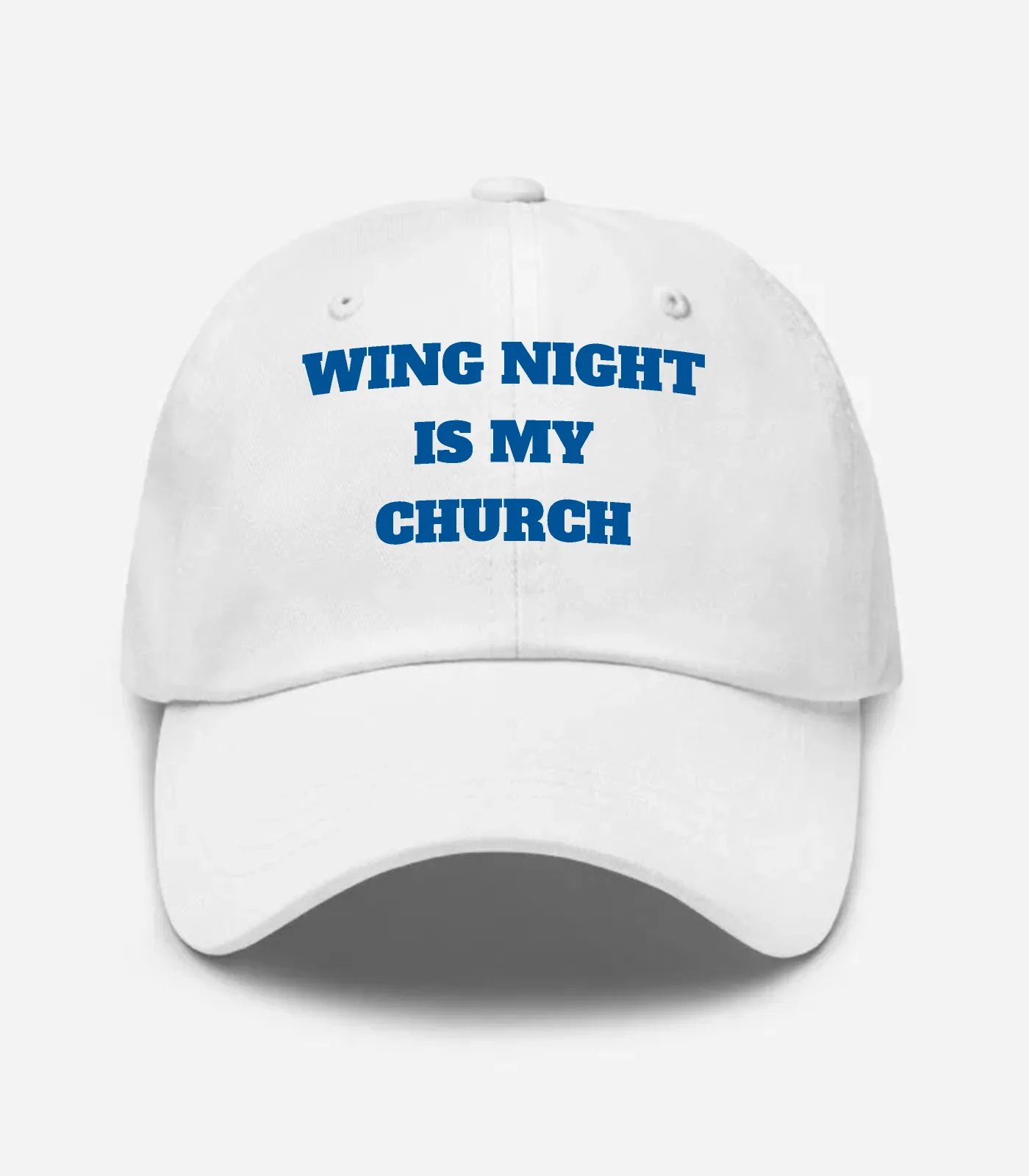 Wing Night Is My Church Hat - White