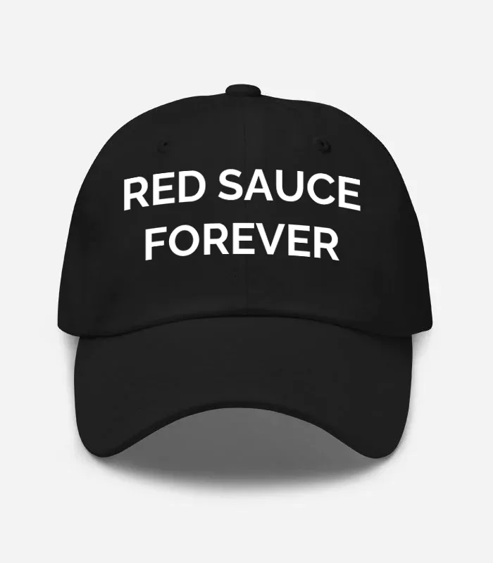 Red Sauce Forever Hat - Black