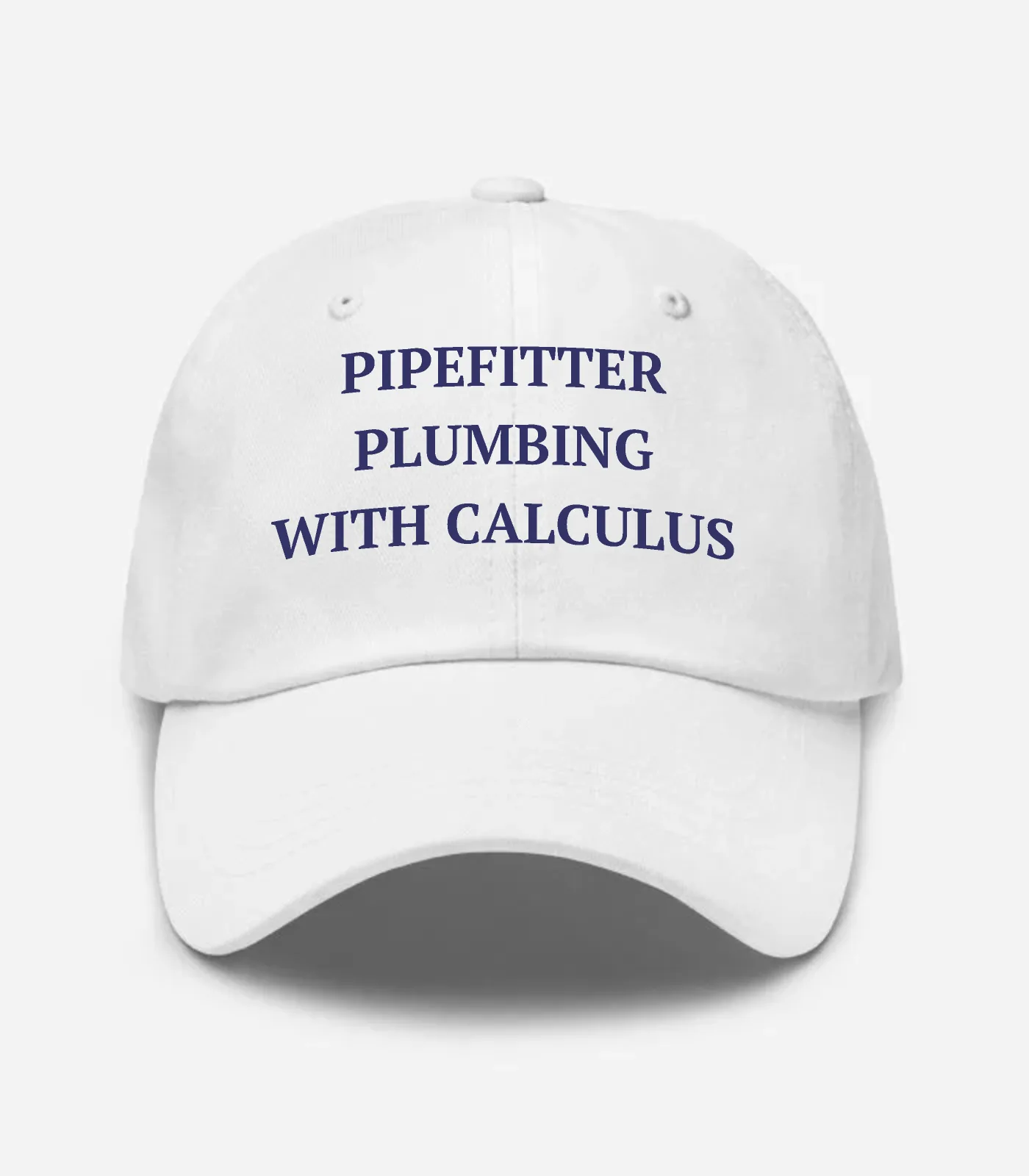 Pipefitter Plumbing With Calculus Hat - White
