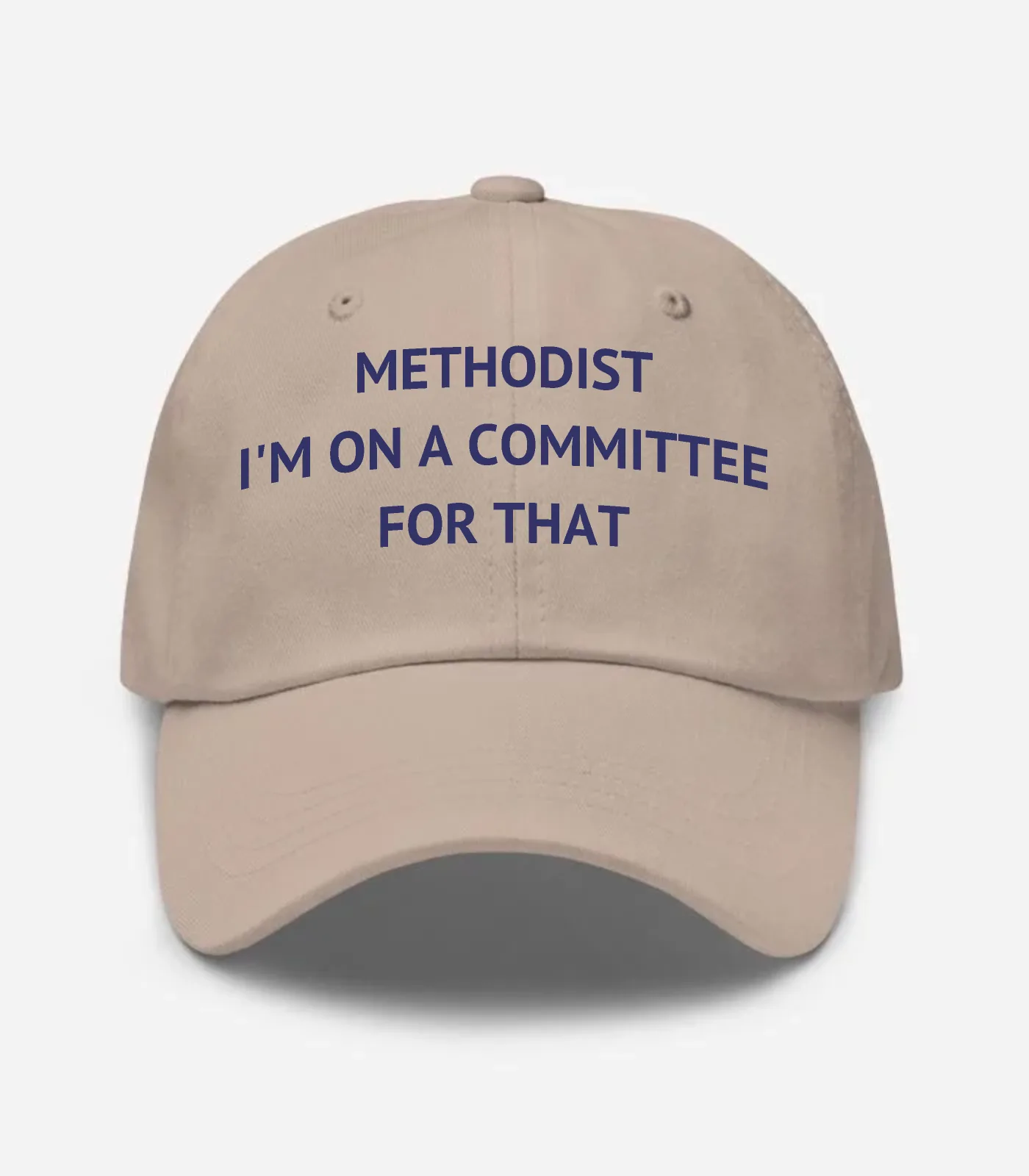 Methodist I'm On A Committee For That Hat - Stone