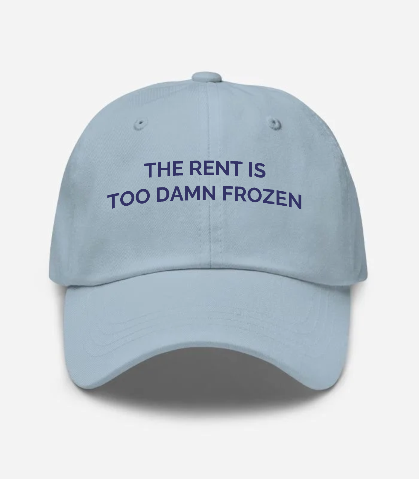 The Rent Is Too Damn Frozen Hat - Light Blue