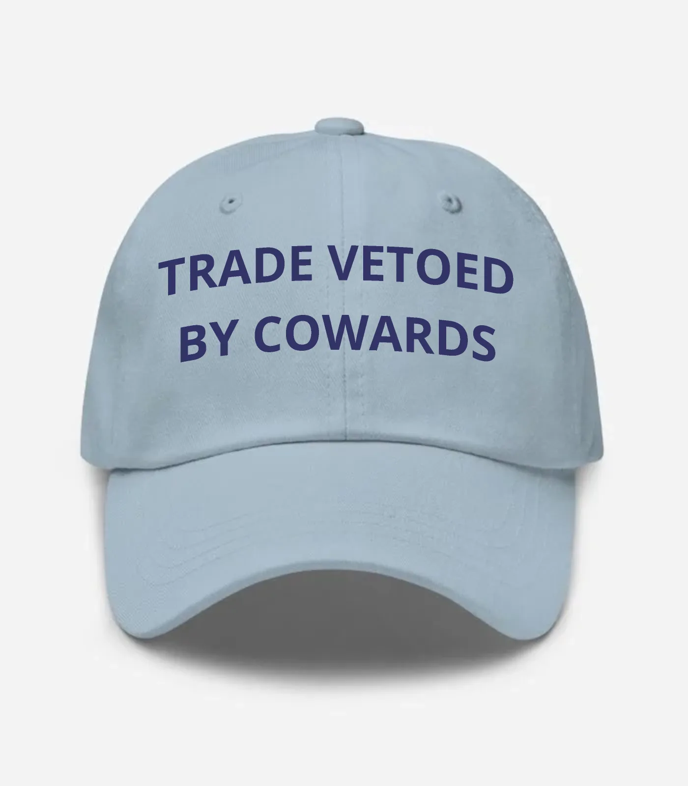 Trade Vetoed By Cowards Hat - Light Blue