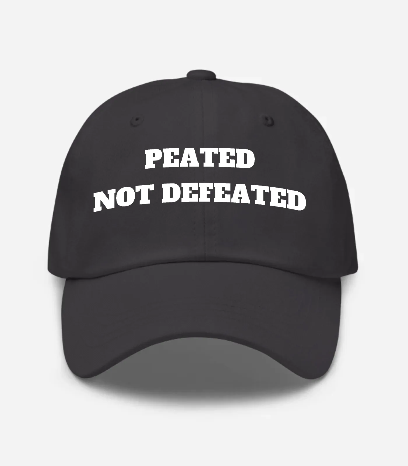 Peated Not Defeated Hat - Dark Grey