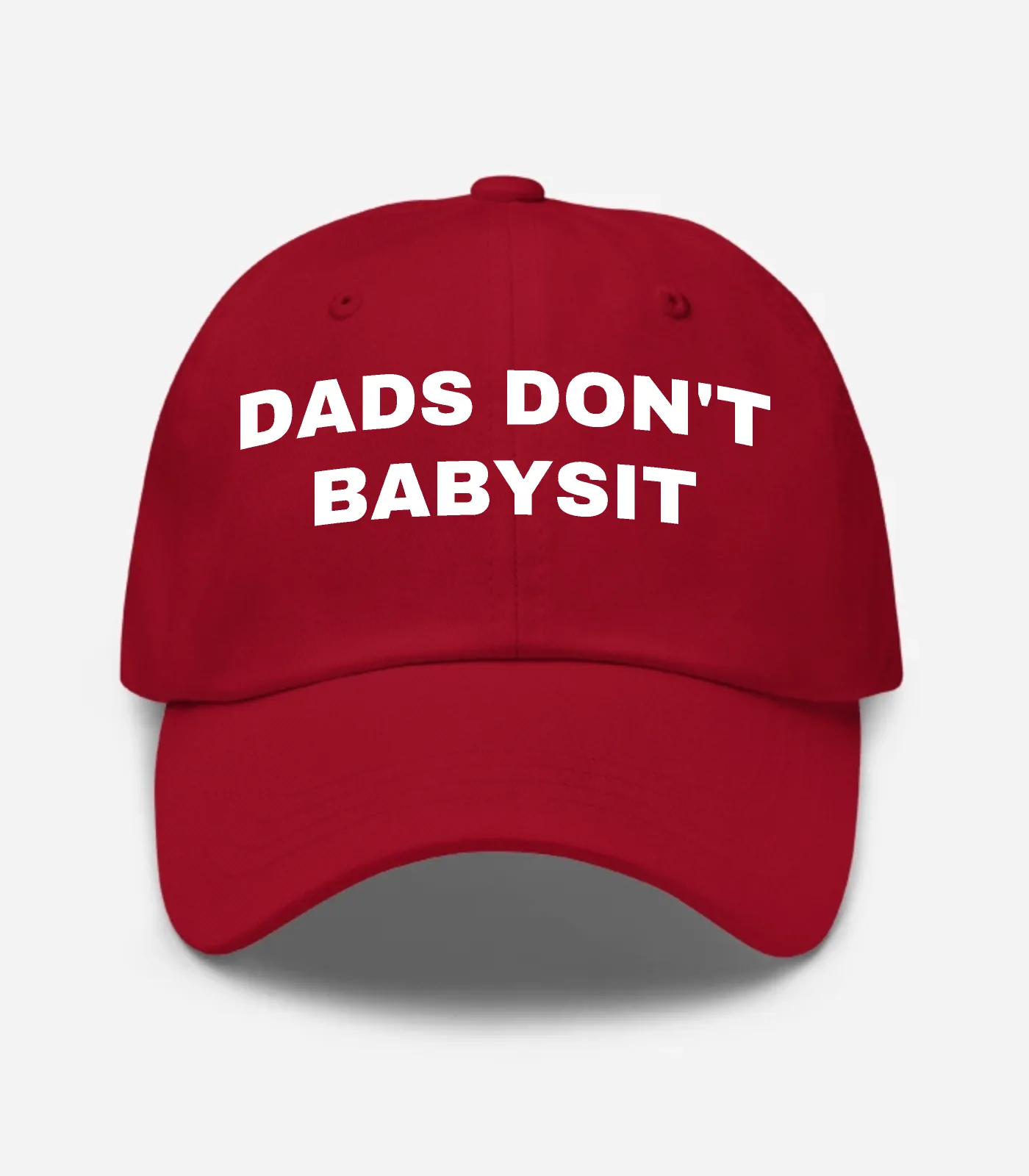 Dads Don't Babysit Hat - Cranberry