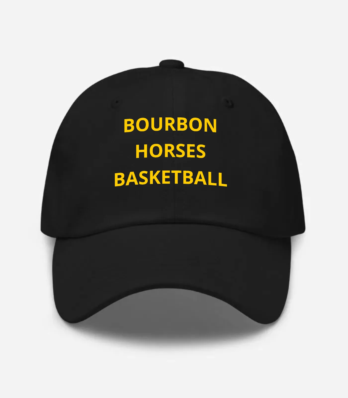 Bourbon Horses Basketball Hat - Black