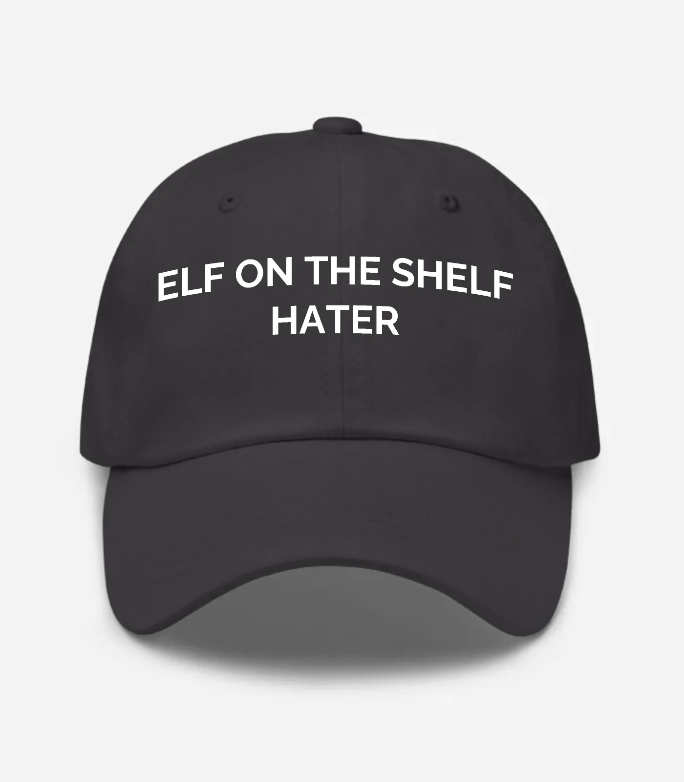 Elf On The Shelf Hater Hat - Dark Grey