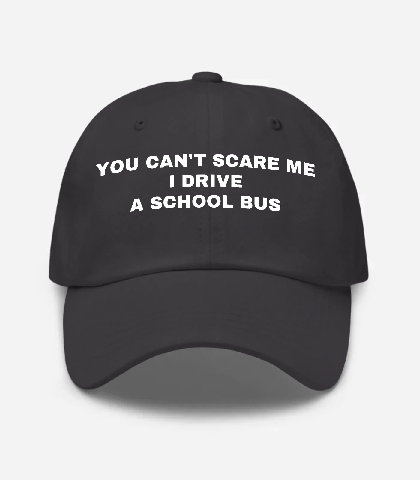 You Can't Scare Me I Drive A School Bus Hat - Dark Grey