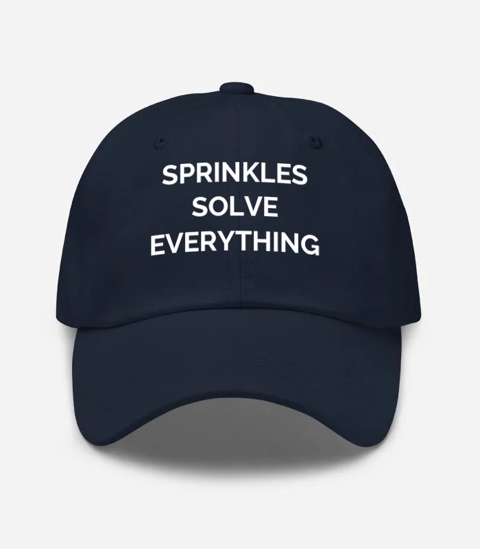 Sprinkles Solve Everything Hat