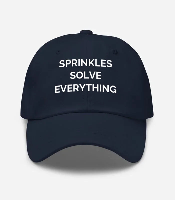 Sprinkles Solve Everything Hat - Navy