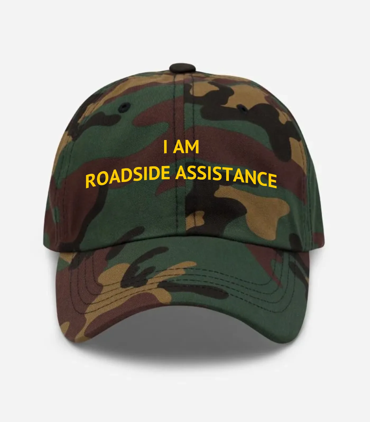 I Am Roadside Assistance Hat - Green Camo