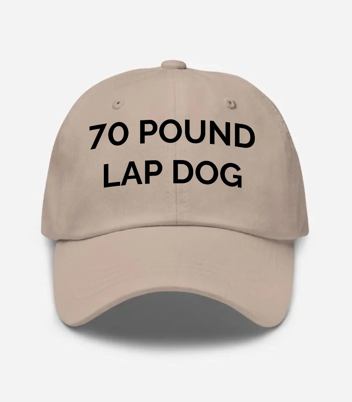 70 Pound Lap Dog Hat - Stone