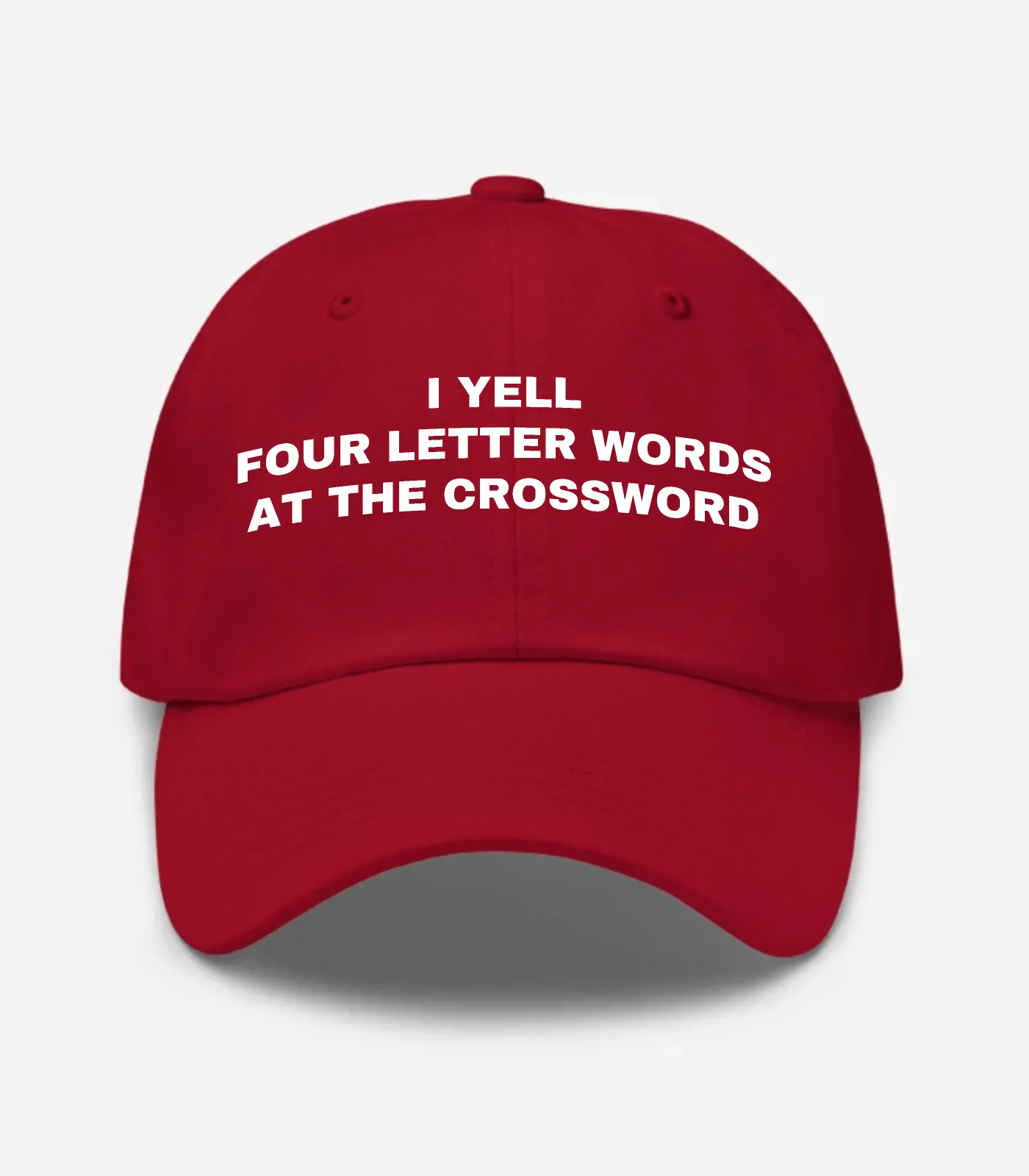 I Yell Four Letter Words At The Crossword Hat - Cranberry