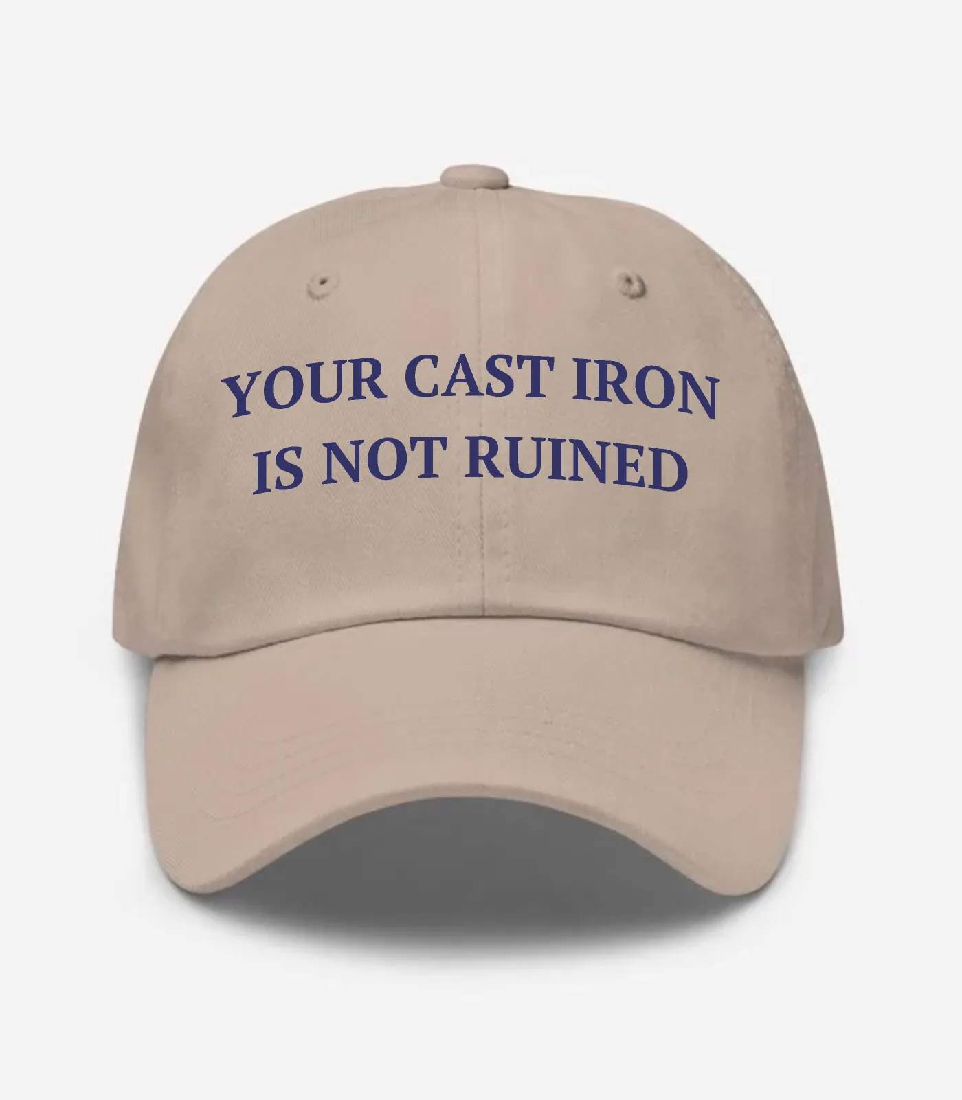 Your Cast Iron Is Not Ruined Hat - Stone