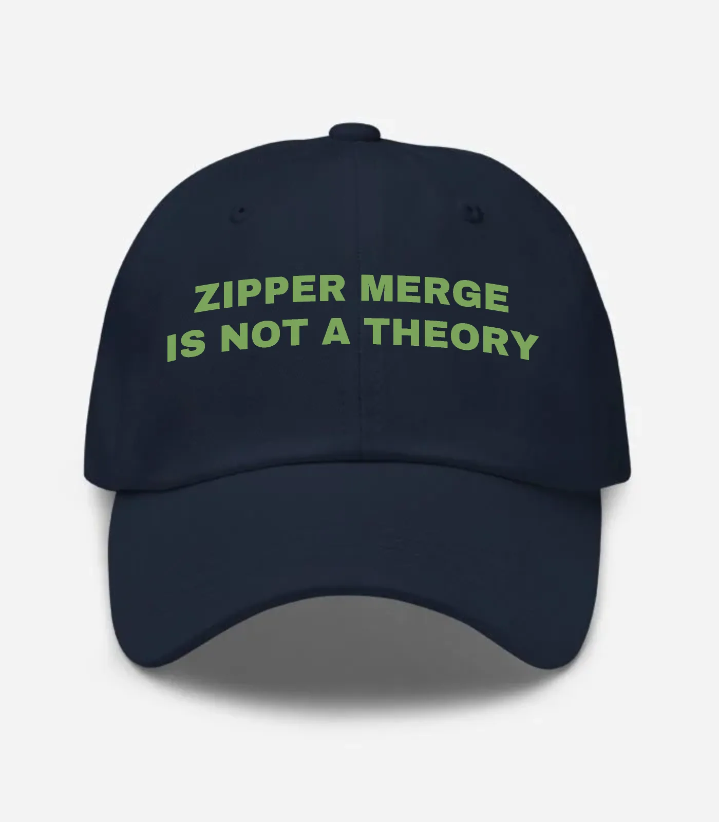 Zipper Merge Is Not A Theory Hat - Navy