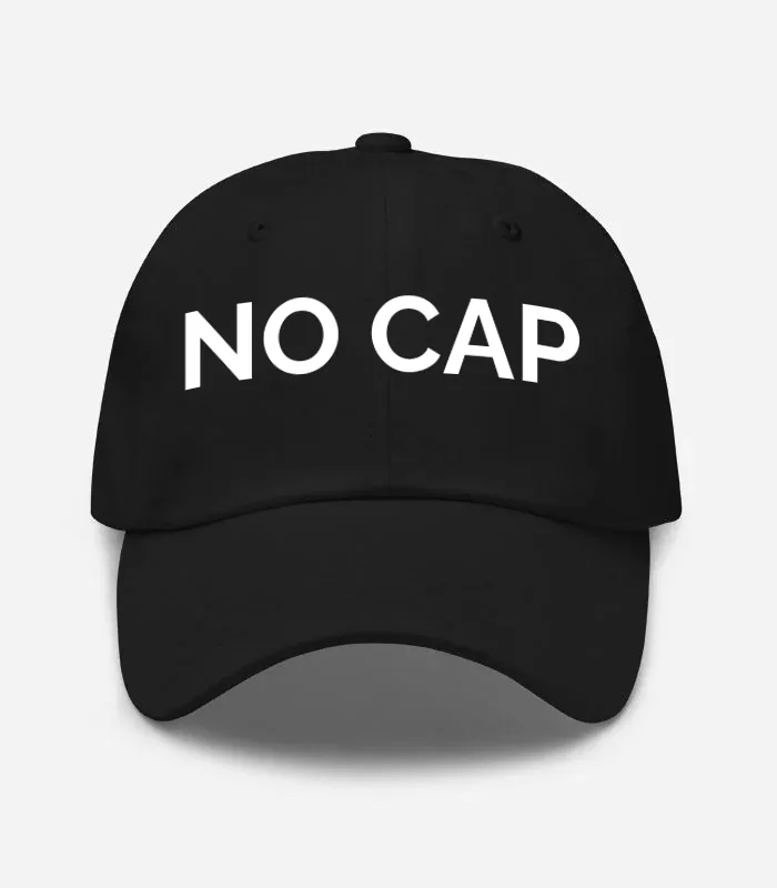 No Cap Hat - Black